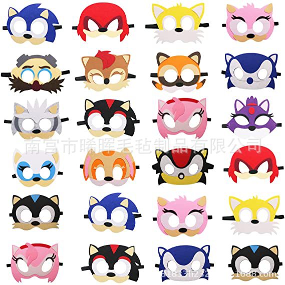 Factory felt mask products multi-color eye mask animal felt mask cartoon shape felt eye mask wholesale