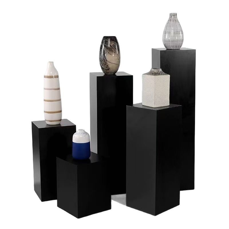 Stump Ornaments Carbonized Black Household Solid Wood Pier Homestay Low Stool Stump Creative Log Ornaments Corner