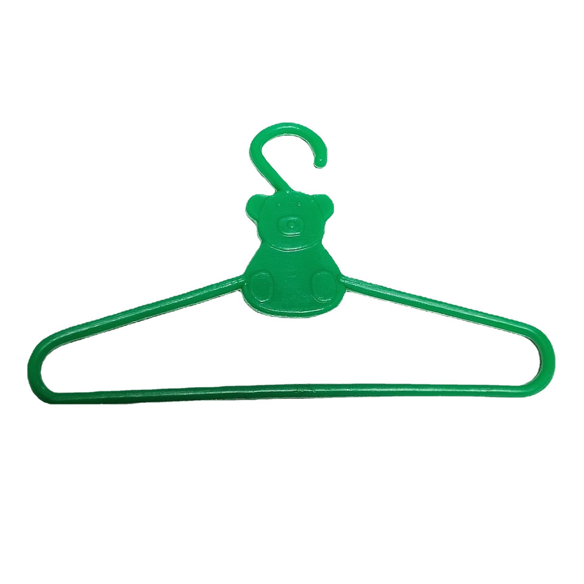 Plastic Small Clothes Hanger Barbie Costume Little Bear Christmas Clothes Display Hanger Mini Clothes Hanging Tricolor