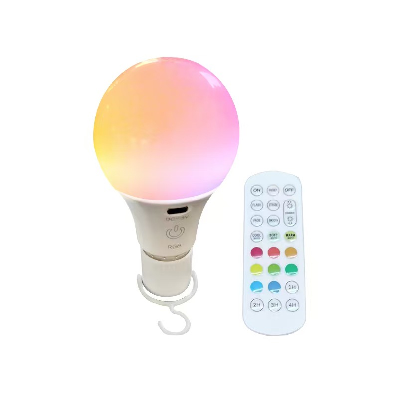 RGB remote control touch switch charging bulb