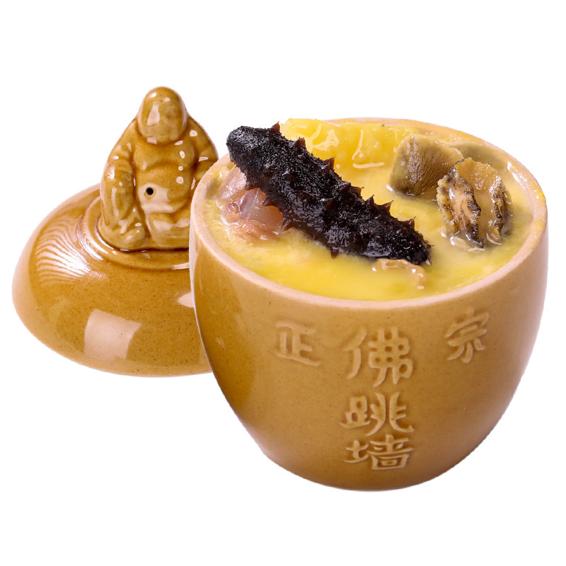 Mid-Autumn Festival Gift Box with 6 Cans of Buddha's Leap Wall Stew, Ready-To-Eat with Cup, Golden Soup Flavor Gift Box