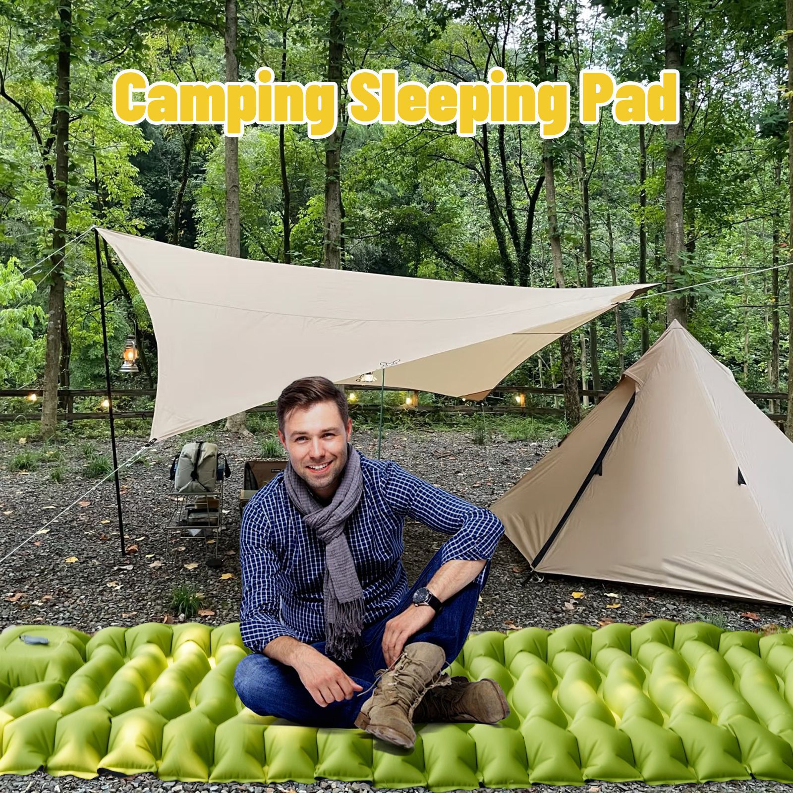 Ультралегкая надувная подушка для ног, портативная, для кемпинга, влагонепроницаемая