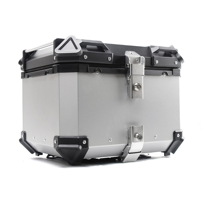 Quick release motorcycle tail box 28L45L55L65L80L100L aluminum alloy trunk side box waterproof three boxes