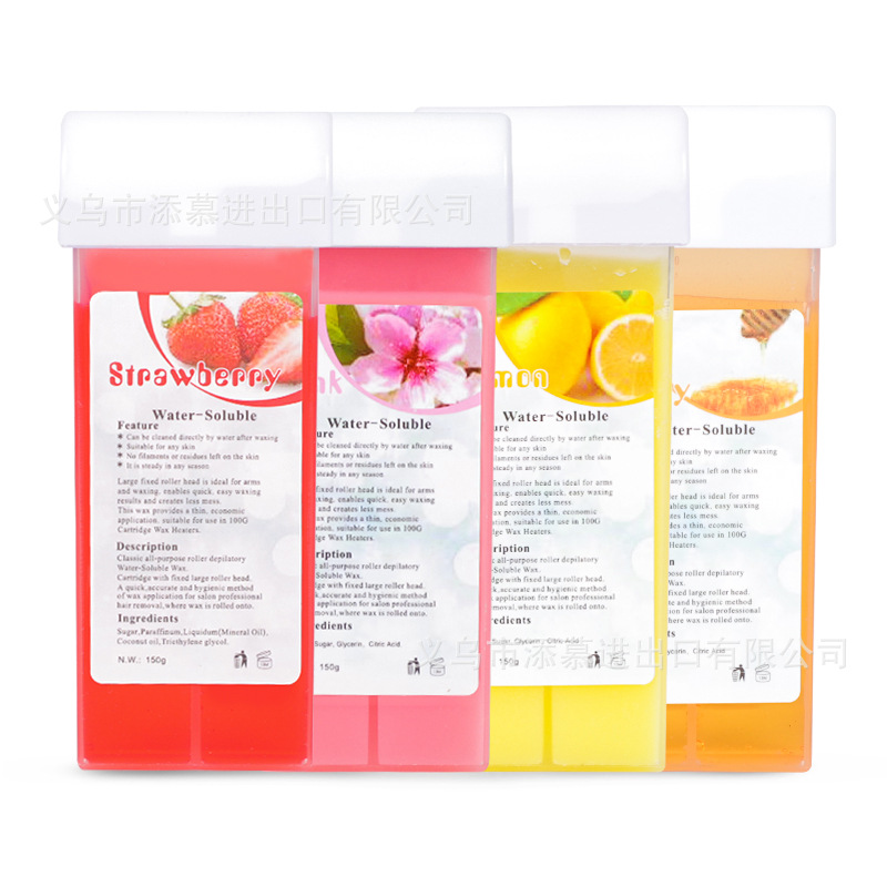 Hair Removal Wax Strip Ink Cartridge Wax Warm Wax Water-Soluble Beeswax Hand-Held Wax Ball Wax Body Cleaning 150g Sugar Wax