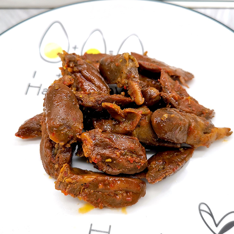Marinated Chicken Heart with Loving Bbq Flavor 25g, Marinated Snack with Country Flavor, Ready-To-Eat Nostalgic Snack with Free Shipping