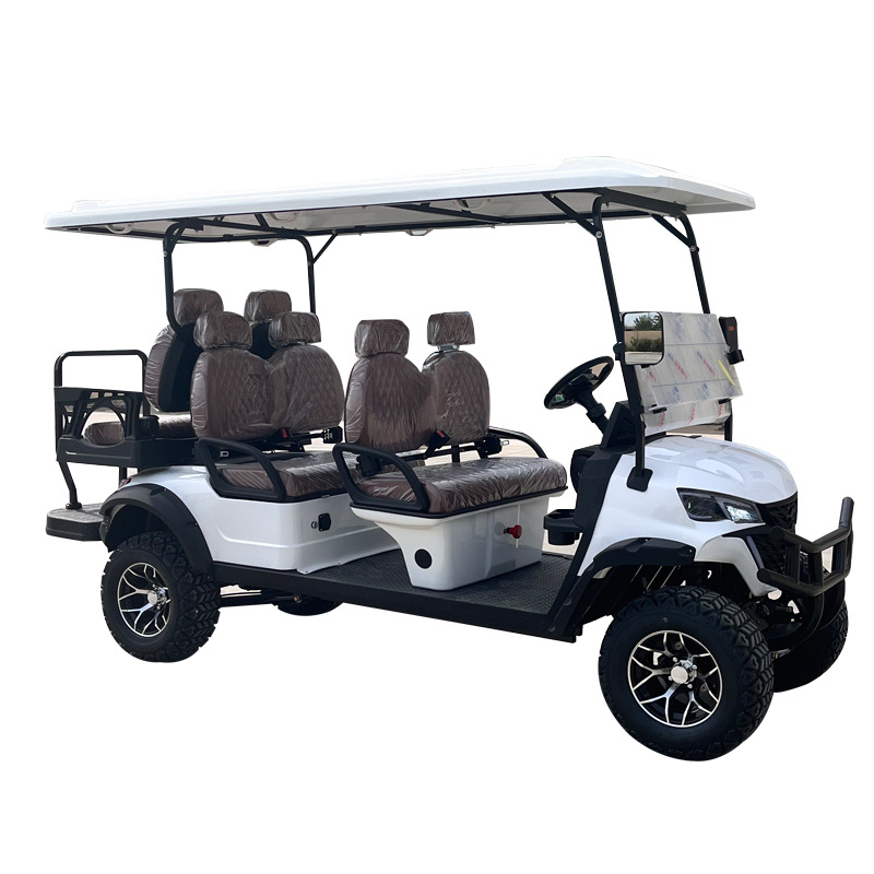 Electric Golf Cart with Four Wheels for Scenic Spots, Parks, Property Viewing, Reception, Hotels, Airports, and Off-Road Transportation