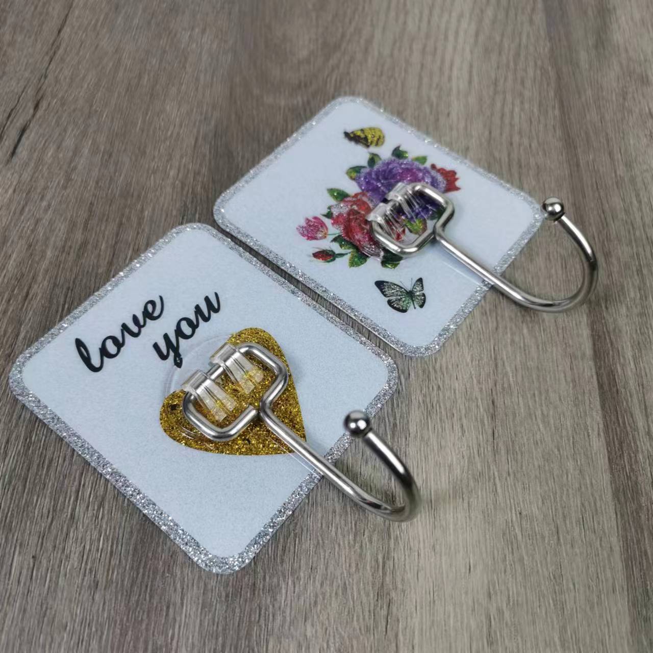 Stainless Steel Hooks for Kitchen and Bathroom, No-Trace Adhesive, No-Drill Wall Hooks, Large Adhesive Hooks, Clothes Hooks, Storage, Wholesale Supply