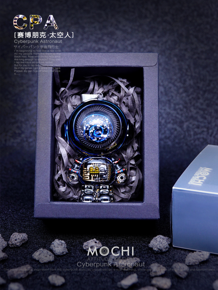 Mochi Original Cyberpunk Spaceman Large Necklace Men's Pendant Accessories Keychain Spring Festival Souvenir
