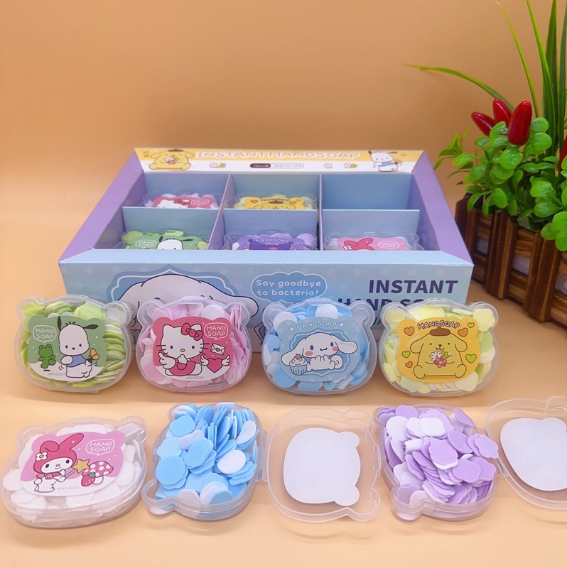 Cute Bear Shaped Soap Tablets, Creative and Cute Kidsren's Hand Washing Tablets, Portable Disposable Soap Paper Cleaning Tablets