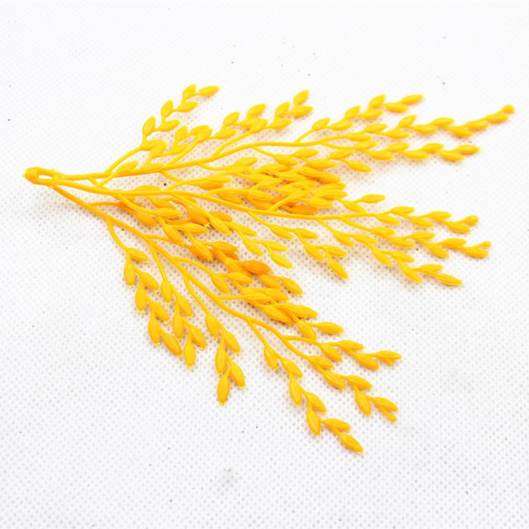 Simulation wheat panicle rice plastic rice plant model psychological sand table rice field grain crop garden decoration accessories