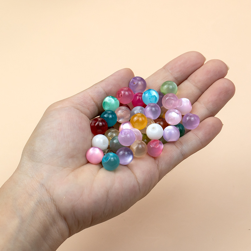 Cheongsam Button Button National Style Round Beads Imitation Jade Pendant Button New Chinese Tang Suit Hanfu Button Decorative Buckle