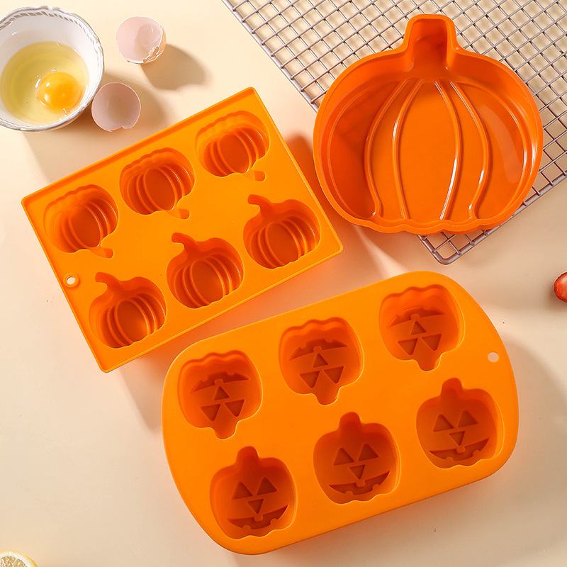 Silicone Pumpkin Cake Mold Home Halloway Snack Mold DIY Hand Baking Tools suit