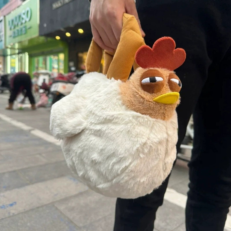 New Funny Cute Ugly Chicken Handbag Children's Shoulder Bag Creative Bag Stall Toy Manufacturer Wholesale