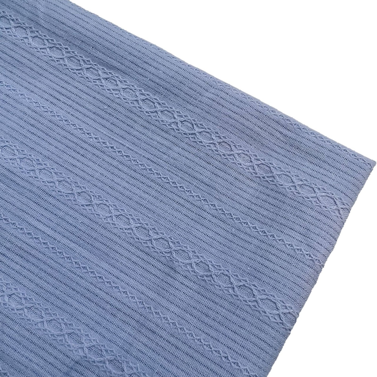 Wizard Stripe Yarn Sand Washed Jacquard Fabric Spring and Summer Shirt Skirt Home Clothing Fabric Hollow Striped Cotton Fabric