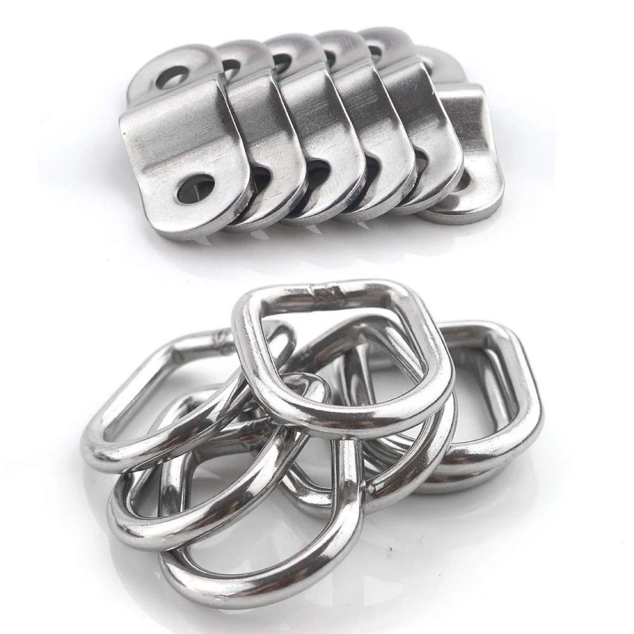 Multifunctional D-type pull ring rope buckle cargo trailer anchor point triangle hook truck trailer pull ring rope hook