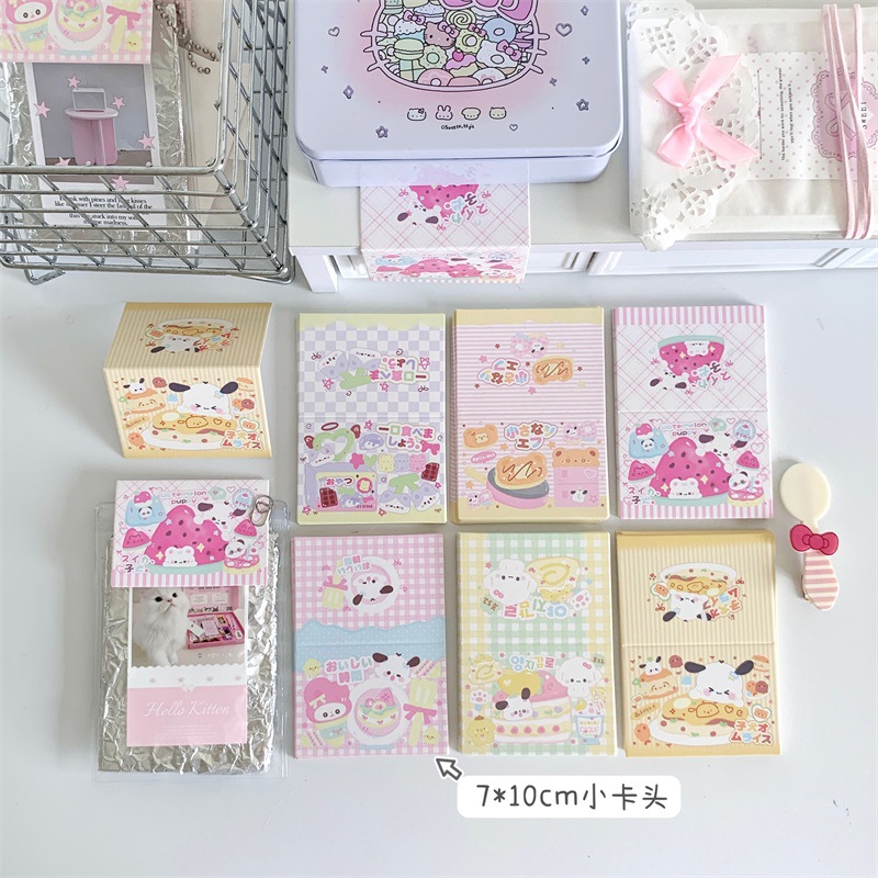 Открытка в стиле инстаграм с милым щенком 7 см, ретро, упаковочный материал, оригинальный английский текст, сложенная бумага