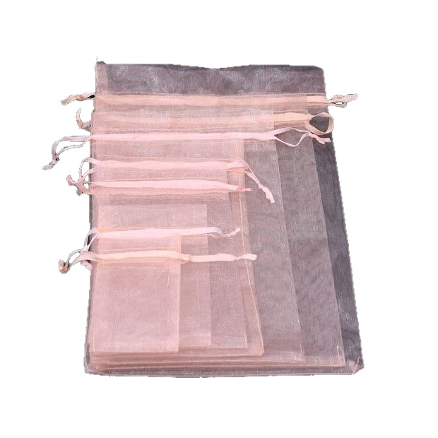Multi-Color Transparent Gauze Bag Drawstring Gauze Bag Trial Large Candy Packaging Bag Wedding Celebration Gift Bag Manufacturer Wholesale