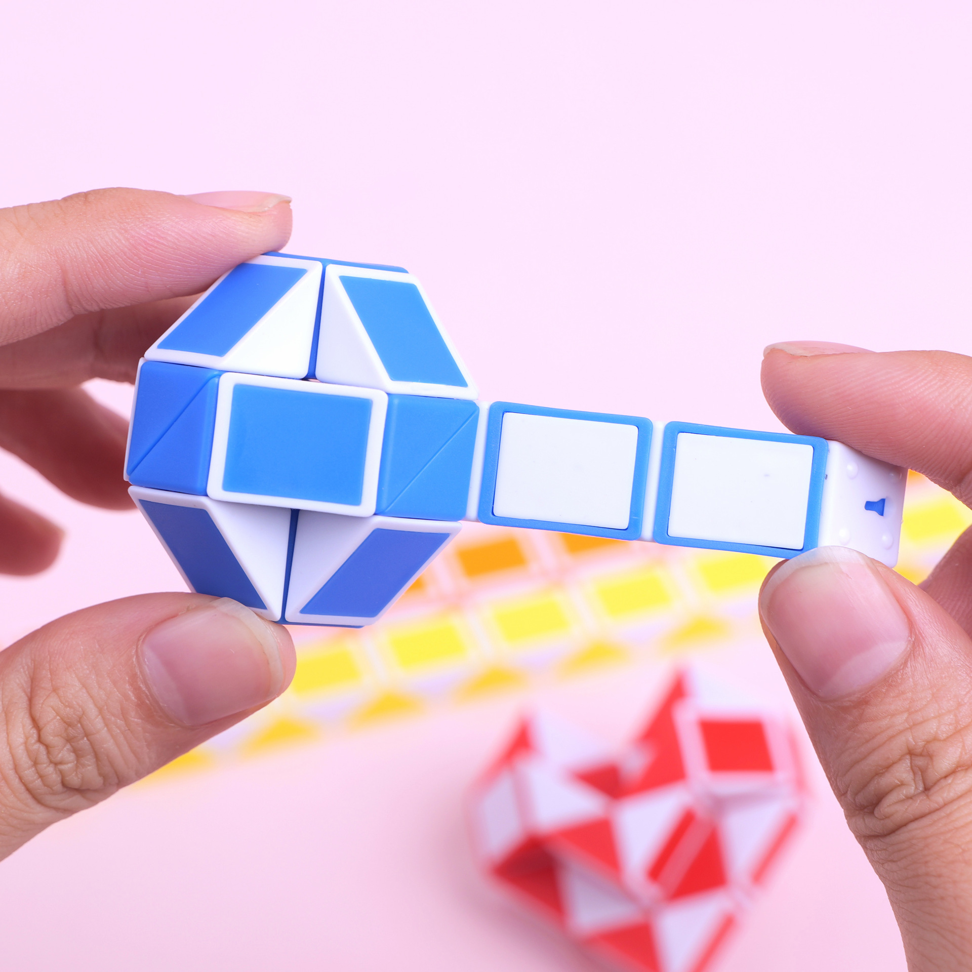 Мини Магический Линейка Разнообразие 24-Сегментный Складной Деформационный Кубик Рубика Головоломка Наука и Образование Стресс-Релиз Игрушка Подарок для Детского Сада Оптовая