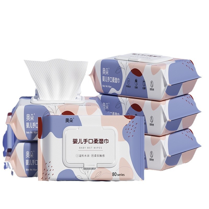 Baby hand wet tissue paper big bag newborn children baby special fart cleaning wet tissue factory wholesale
