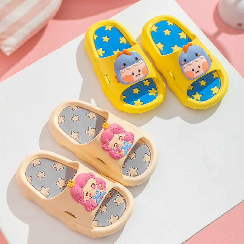 2024 new summer small dinosaur princess children's shoes sandals large children girls soft bottom non-slip shoes wholesale