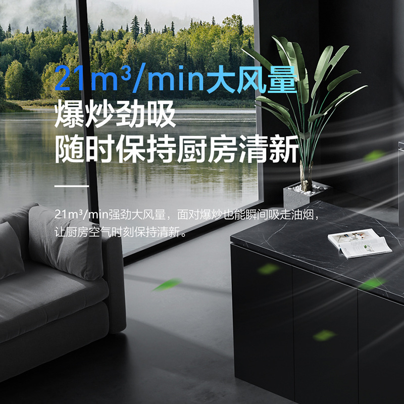 Boss 81K8+33B3K Classic European Range Hood Large Suction Household Range Hood Gas Stove Set