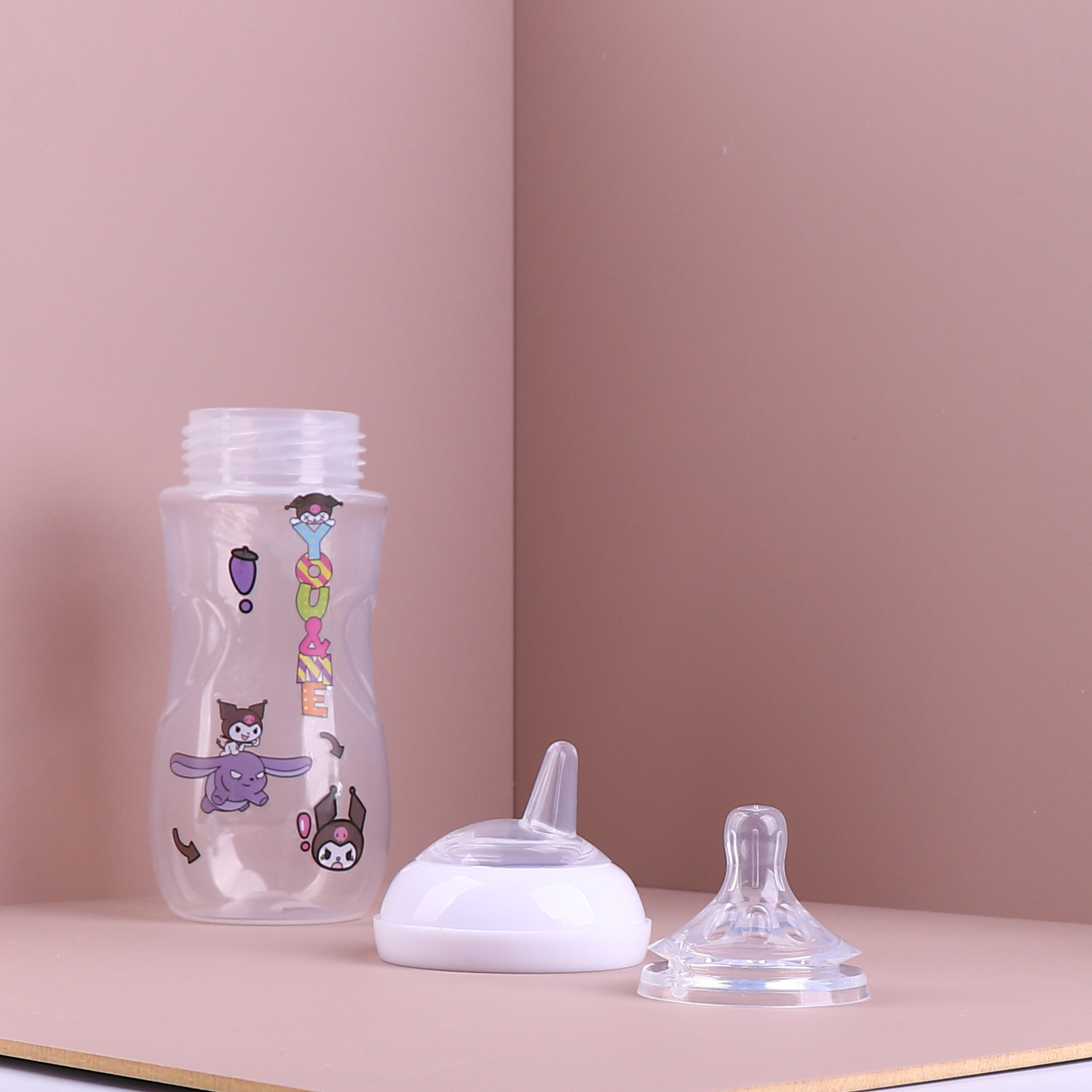 Suitable for new, AN/Yi Natural Natural wide mouth feeding bottle accessories drinking nipple duckbill replacement