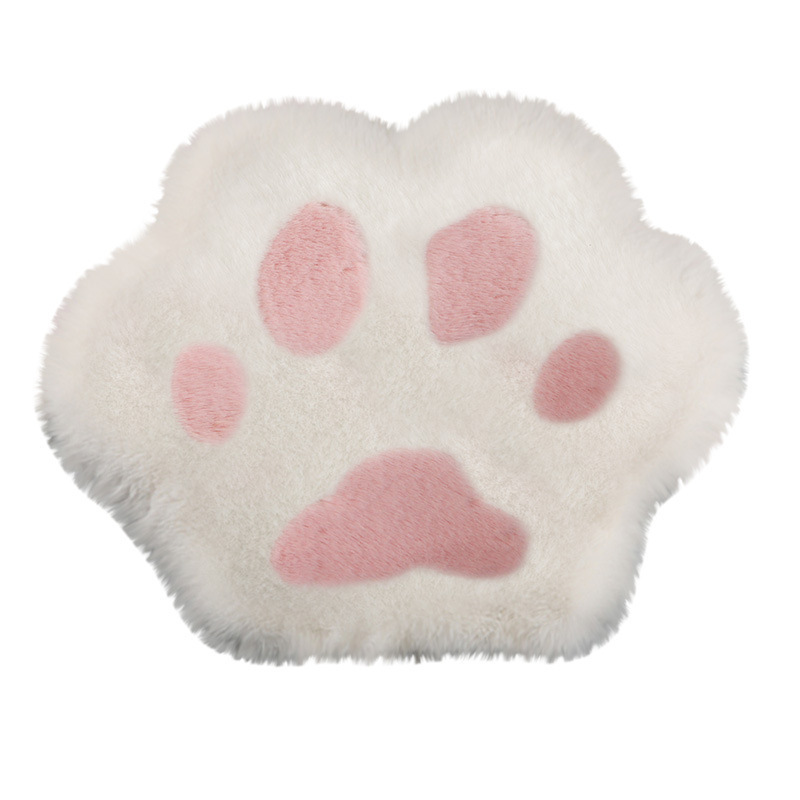 RF Winter Double Pair Wool Plush Car Cushion High-end Warm Cute Cartoon Cushion Cross-border Interior Accessories Accessories