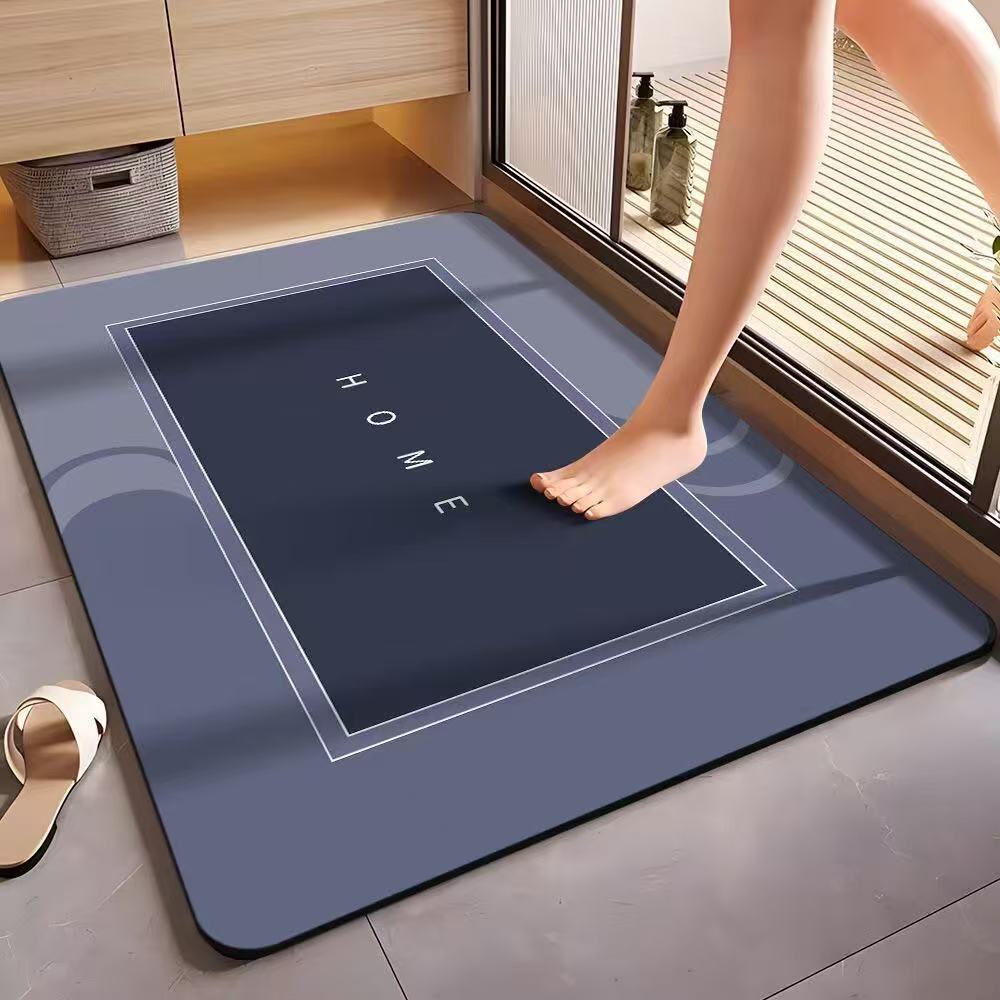 Современный диатомовый коврик для пола, абсорбирующий, для ванной, нескользящий, для туалета, устойчивый к пятнам, легкий в уходе