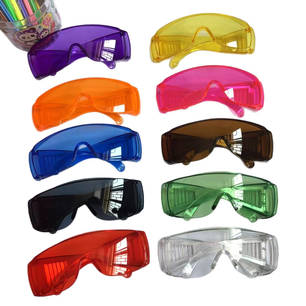 Labor Protection Goggles Wholesale Color Blinds Glasses Windproof Dustproof Waterproof Impact Resistant Protective Glasses Manufacturer