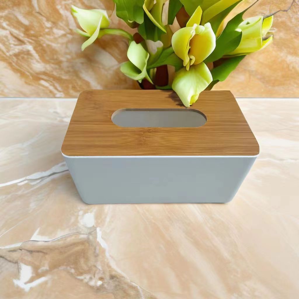 Factory Direct Supply Wholesale Density Board Processing Tissue Box Napkin Box Creative Simple Scandinavian Style Advertising Mdf Board