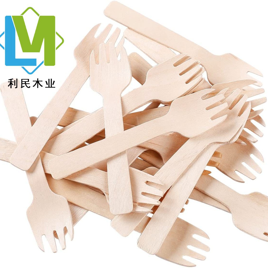 Birch Disposable Wooden Wooden Knife, Fork and Spoon Aviation Tableware Western Dessert Takeaway Set Multi-Specification Can Be Processed