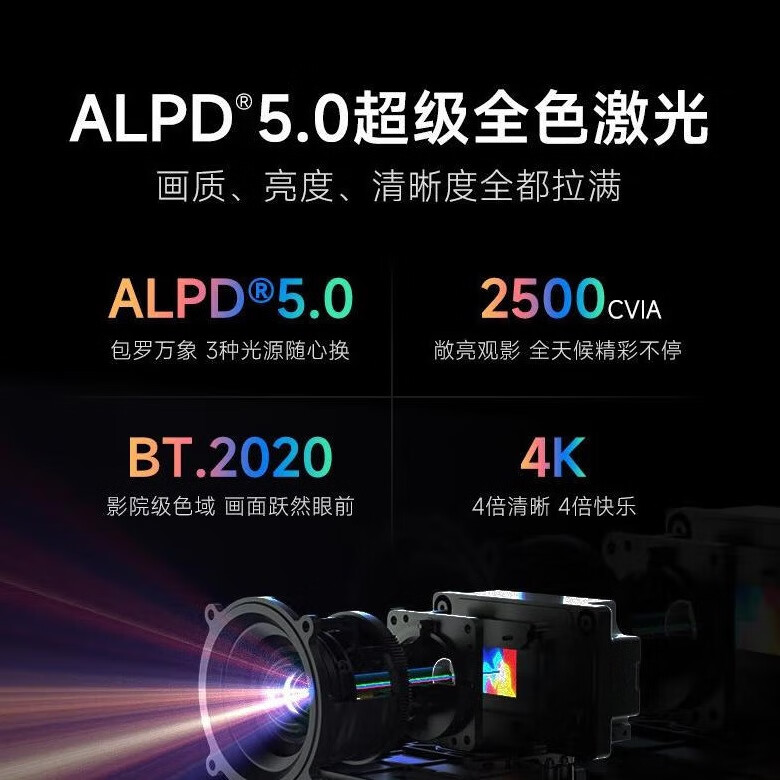 Dangbei X5 Projector Home 4K High-Definition 3D Wireless Projection Business B&B Hotel Bedroom Convenient Smart Projection