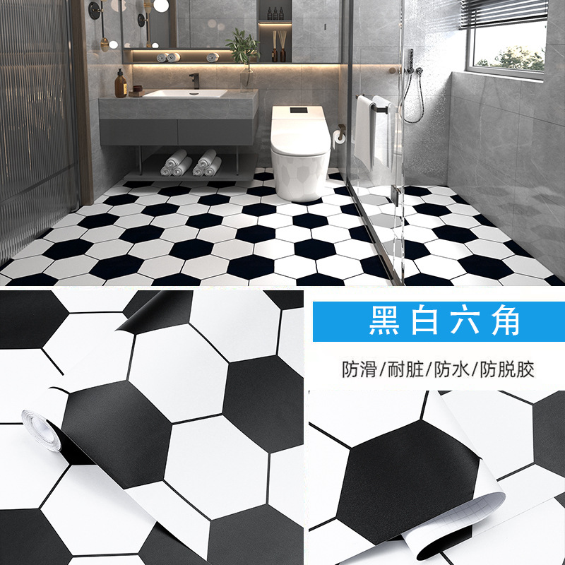 Cross-border manufacturers wholesale bathroom waterproof wall stickers bathroom moisture-proof self-adhesive wallpaper wallpaper kitchen renovation stickers