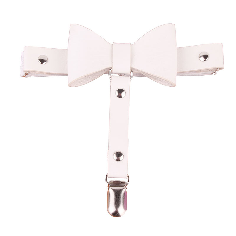 Factory self-selling sexy leather bow leg ring Japanese Korea Harajuku adjustable elastic multi-purpose Garter accessories