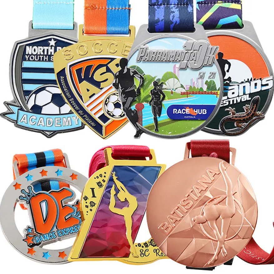 Metal Medal Customized Enamel Paint Medal Zinc Alloy 2D3D Business Gift Medal Corporate Logo Customized