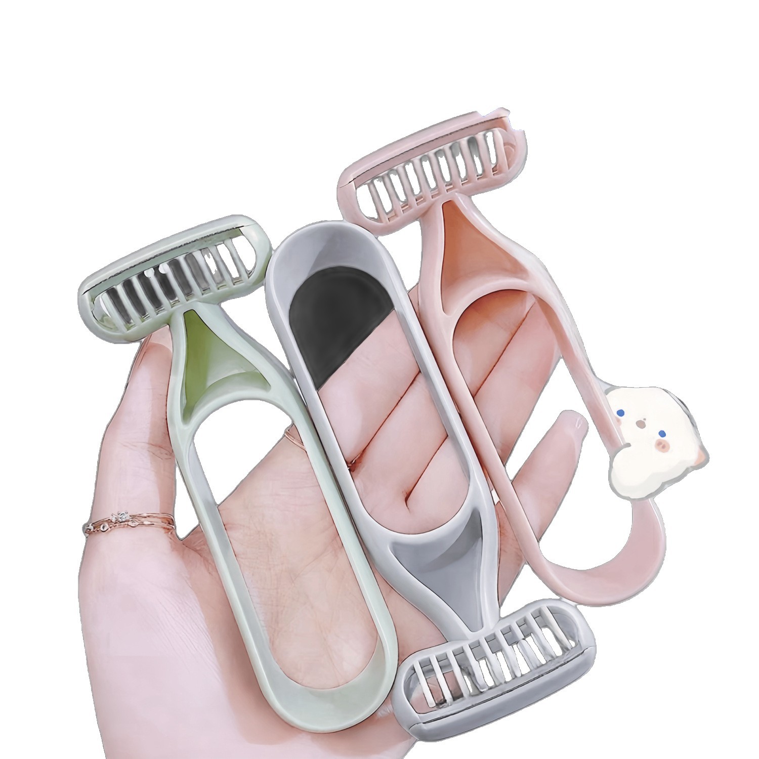 Cross-border non-slip shaving knife armpit hair pubic hair trimming women shaver hair remover manual shaving leg hair removal men