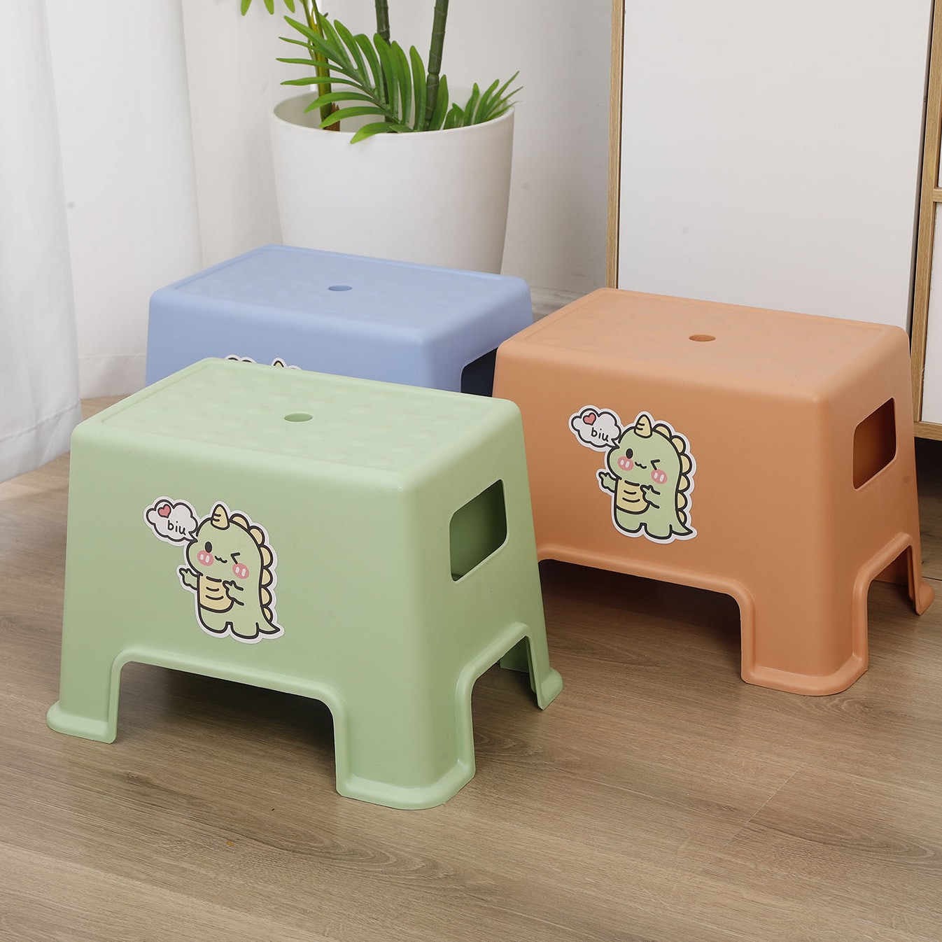 Manufacturer Wholesale Thickened Shoe Changing Stool Plastic Stool Living Room Bedroom Bedside Stool Kidsren's Stool Outdoor Small Stool