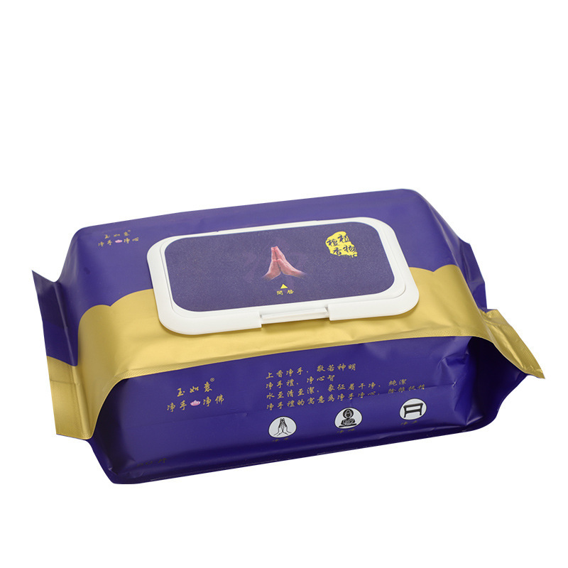 Cotton Fiber Wet Wipes Used in Monasteries and Dharma Hands Cleaning Plant Sandalwood Wipes Cleaning Hand Cleaning Buddha Cleaning Table Plant Wipes