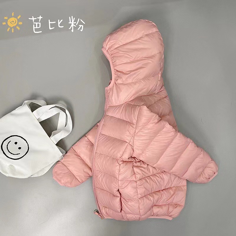 Children's light down jacket for boys and girls baby autumn and winter New Baby parent-child coat short warm medium and large children's clothing
