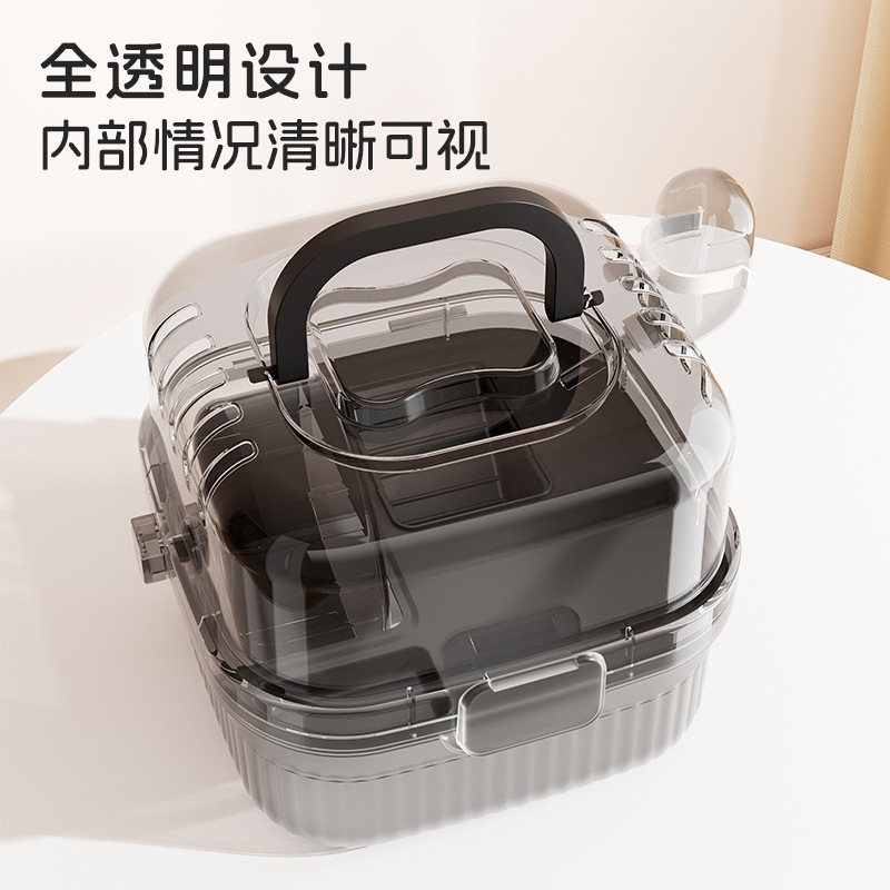 Outgoing Portable Hamster Cage Panoramic Transparent Double Layer Luxury Golden Bear Cage Oversized Villa Hamster Cage