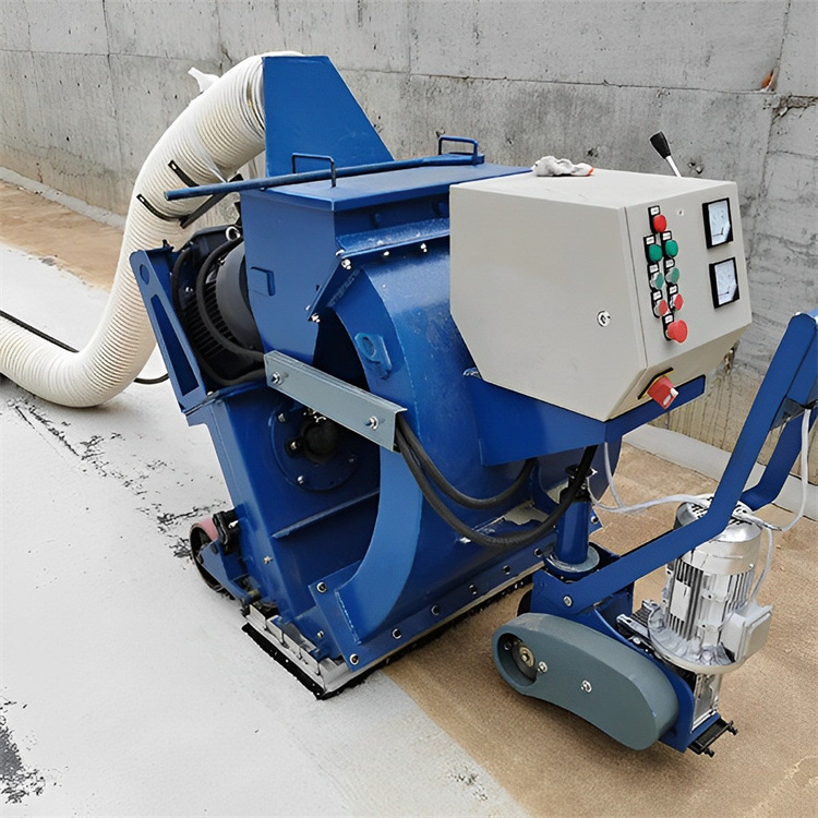Road Surface Polishing Machine, Small Hand-Pushed Bridge Deck Polishing Equipment, Polishing Wheel, Steel Sand, Steel Plate Rust Removal Polishing Machine