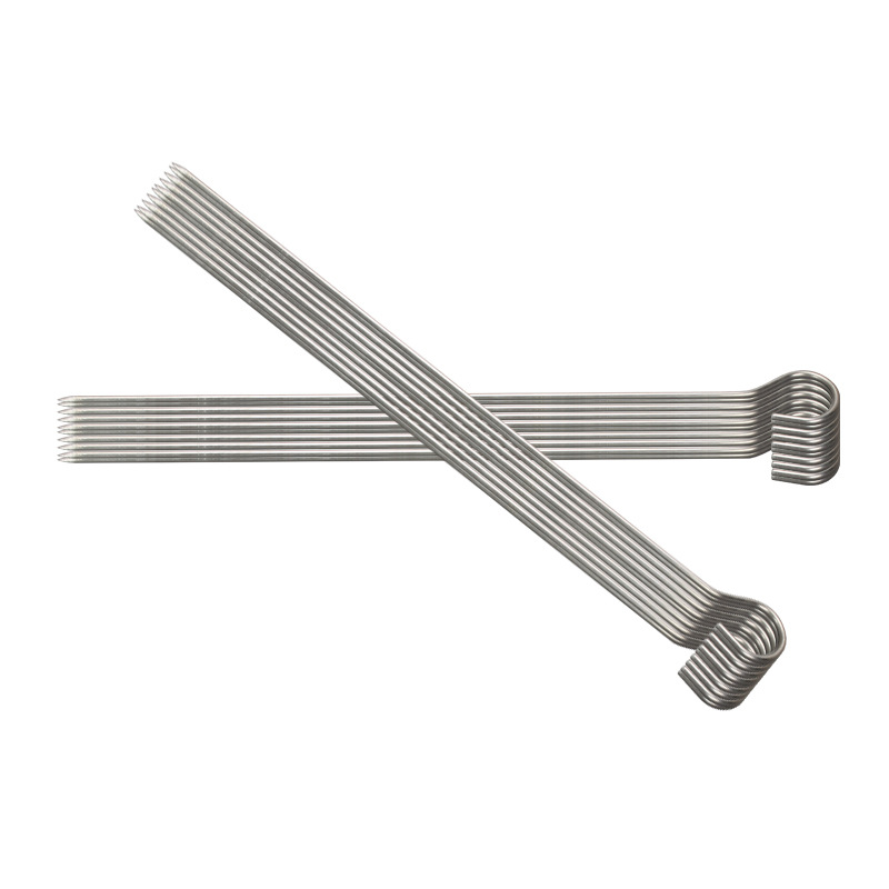 Barbecue Hanging and Roasting Steel Sign Hanging Hook 9-character 304 Malatang Sign Goose Tail Duck Neck Needle Special Hook for Air Fryer