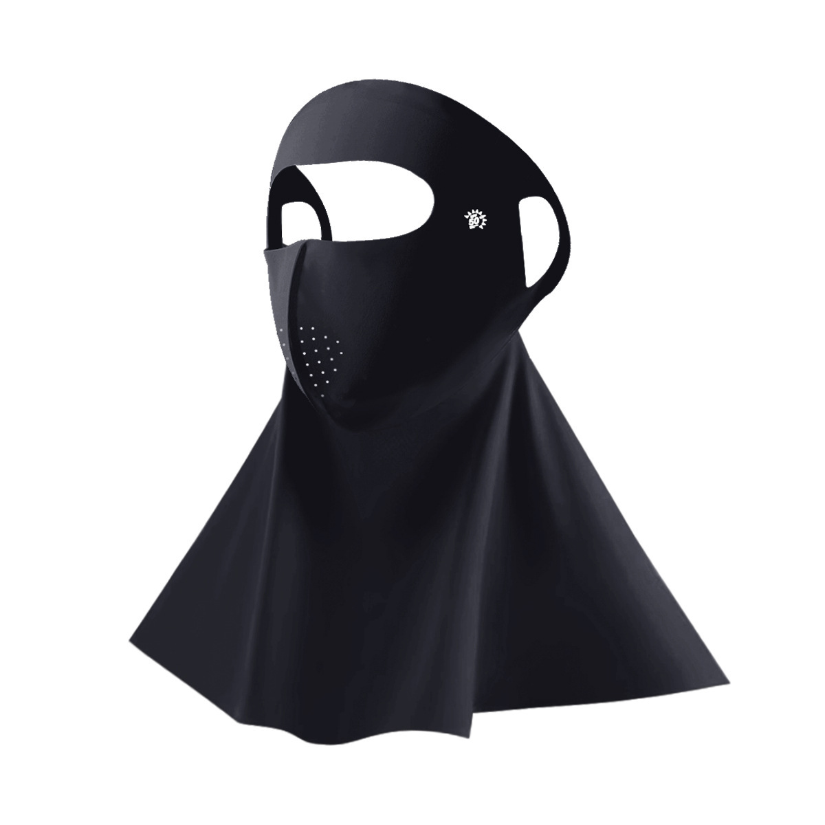 Summer new full-face ice silk sunscreen mask outdoor breathable neck protection forehead integrated seamless anti-ultraviolet mask