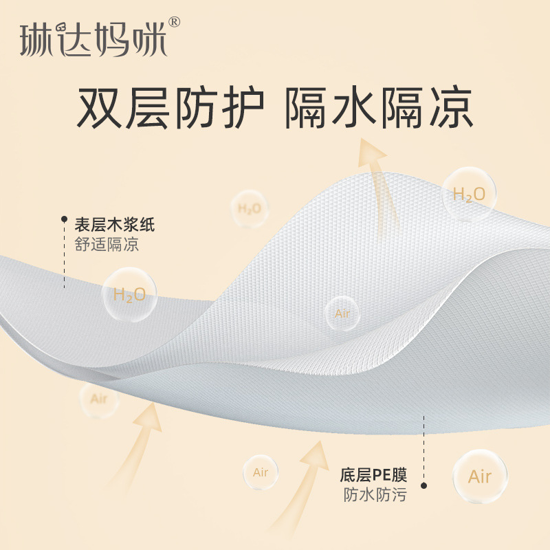 Linda Mommy Disposable Toilet Mat Maternity Travel Portable Adhesive Cushion Paper Toilet Cover Waterproof 5 Pieces