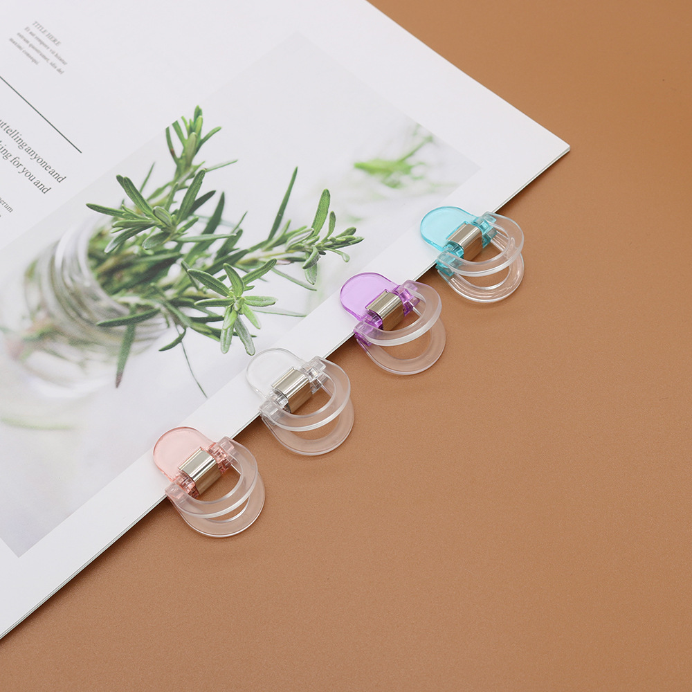 Transparent Colorful Universal Clip Book Clip Hand Account Clip Snack Bag Clip Paper Clip Plastic Long Tail Clip