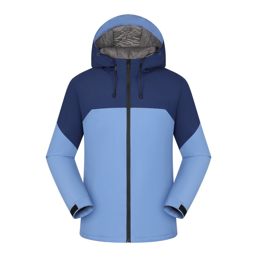 Autumn Fleece-Lined Custom Workwear Men's Advertising Jacket Windbreaker Outdoor Mountaineering Work Jacket with Logo Printing