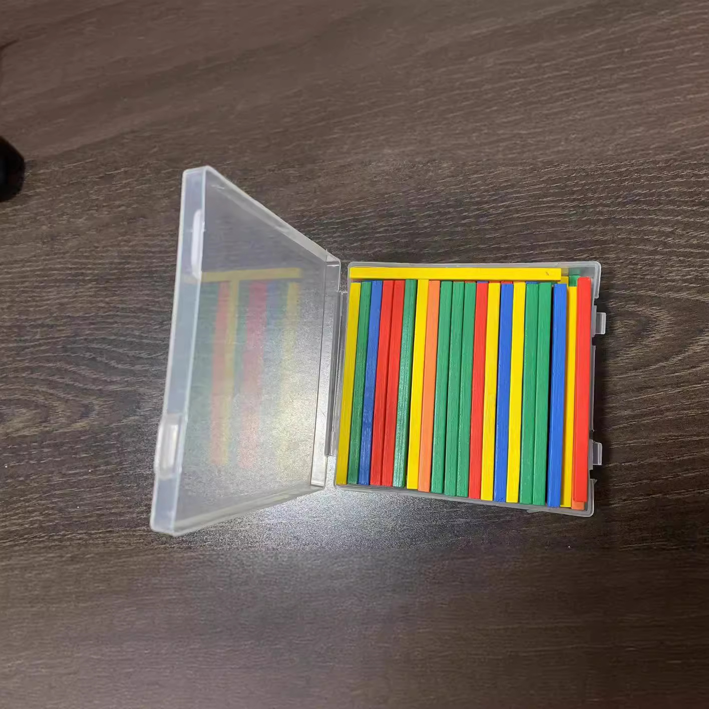 Children's Counting Stick 4.0 Square Small Wooden Stick Counting Stick Boxed Math Stick Pupil Counting Stick Factory Wholesale