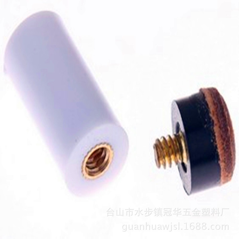 Factory Direct Supply Black 8 Billiard Billiard Cue Supplies Gun Scalp Head Accessories 13mm White Screw First Angles