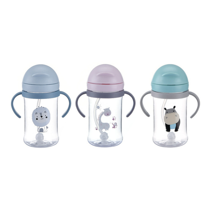 Children's Suction Cup Baby's Learning Drinking Cup Plastic Drinking Cup Choke-proof Portable Kindergarten Water Cup