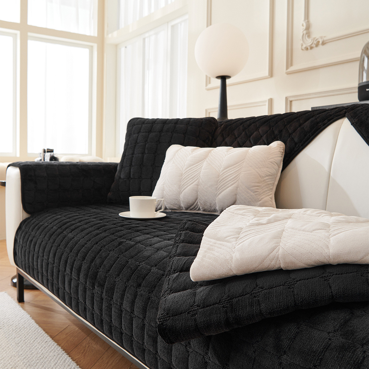 Cross-Border Flannel Sofa Cushions, Thickened New Sofa Cushions, Advanced Non-Slip Sofa Covers, Cover Towels and Cushions